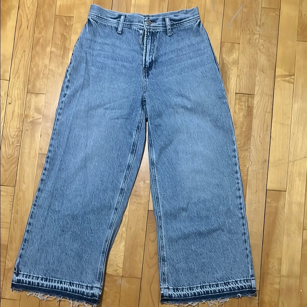 Rewash Blue Flare Wide Leg Jeans
